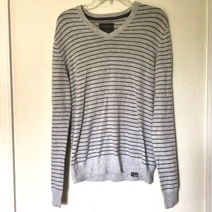 Medium Gray and White Aeropostal Long Sleeve